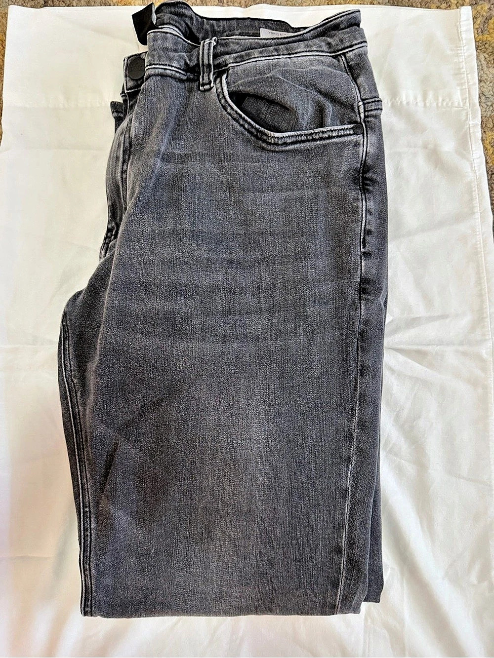 Mavi Wafer Tech Jeans Straight Leg Jeans in Gray